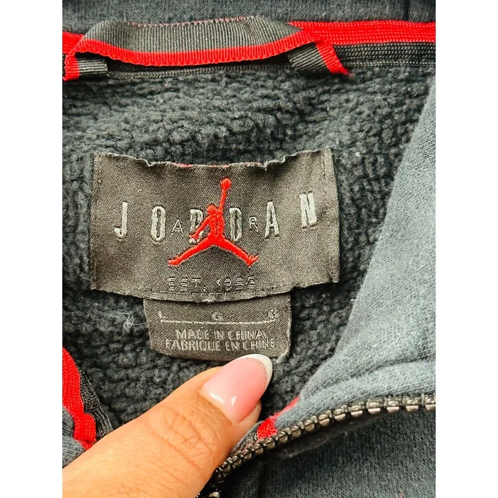 Jordan Jumpman Classics Full‎ Zip Hoodie Men L Blue Fleece Streetwear Athletic